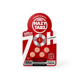 hazy tabz maximum strength 7 hydroxy cherry 100mg tablet 4ct 91513