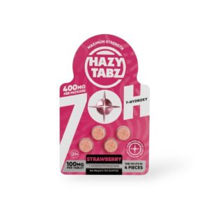 hazy tabz maximum strength 7 hydroxy strawberry 100mg tablet 4ct 51564