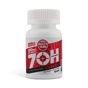 hazy tabz 7 hydroxy chewable tablets cherry 100mg 10count front 2048x2048